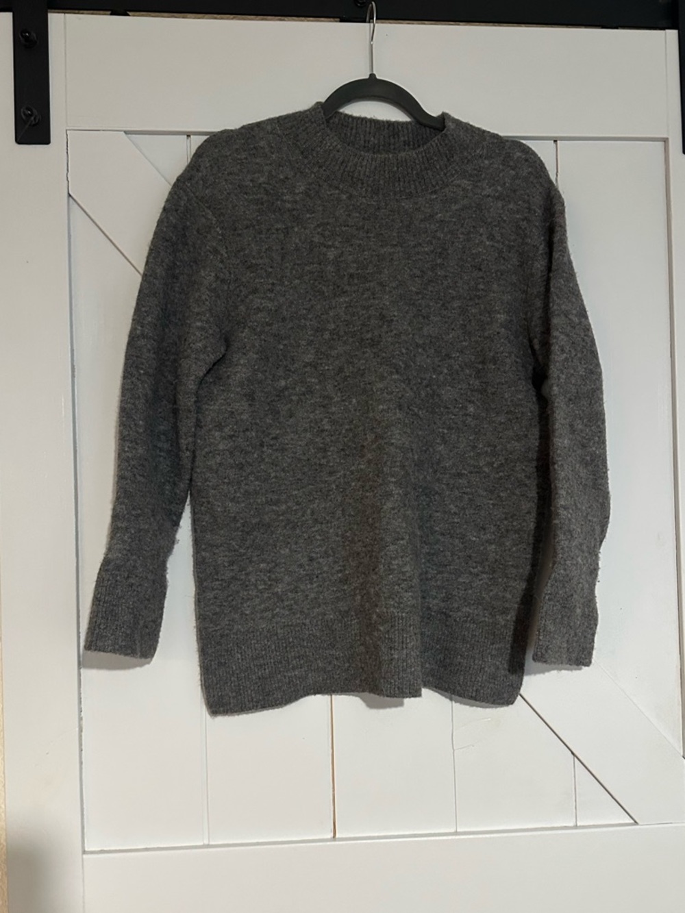 Vince Crewneck Wool-Blend Sweater - Gray